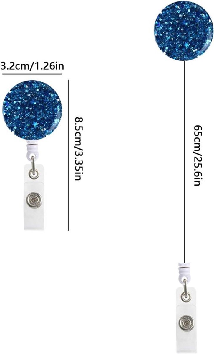 WerkBadge Houdert - Allecto Plus 10 stukken Badge Reel Clips