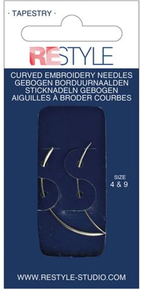 ReStyle 015.10640 Gebogen Borduurnaalden maat 4 en 9