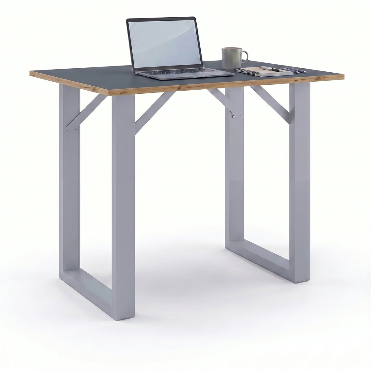 VCM Bartisch, Stehtisch und Meetingtisch, 138 x 80 x 102 cm, Hochtisch für Küche, Büro und Lounge - Salia