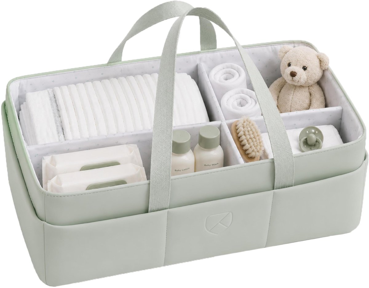 SnelShoppen - Koala Babycare Luiertafel-organizer voor Pasgeborenen, Draagbare Luiermand met Afneembare Scheidingswanden, Organizer voor Luiers en Kin