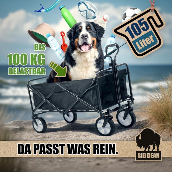 Bolderkar opvouwbaar - Stevig opvouwbaar frame - Strandwagen - Strandkar van Bolderkar Opvouwbaar — afbeelding 4