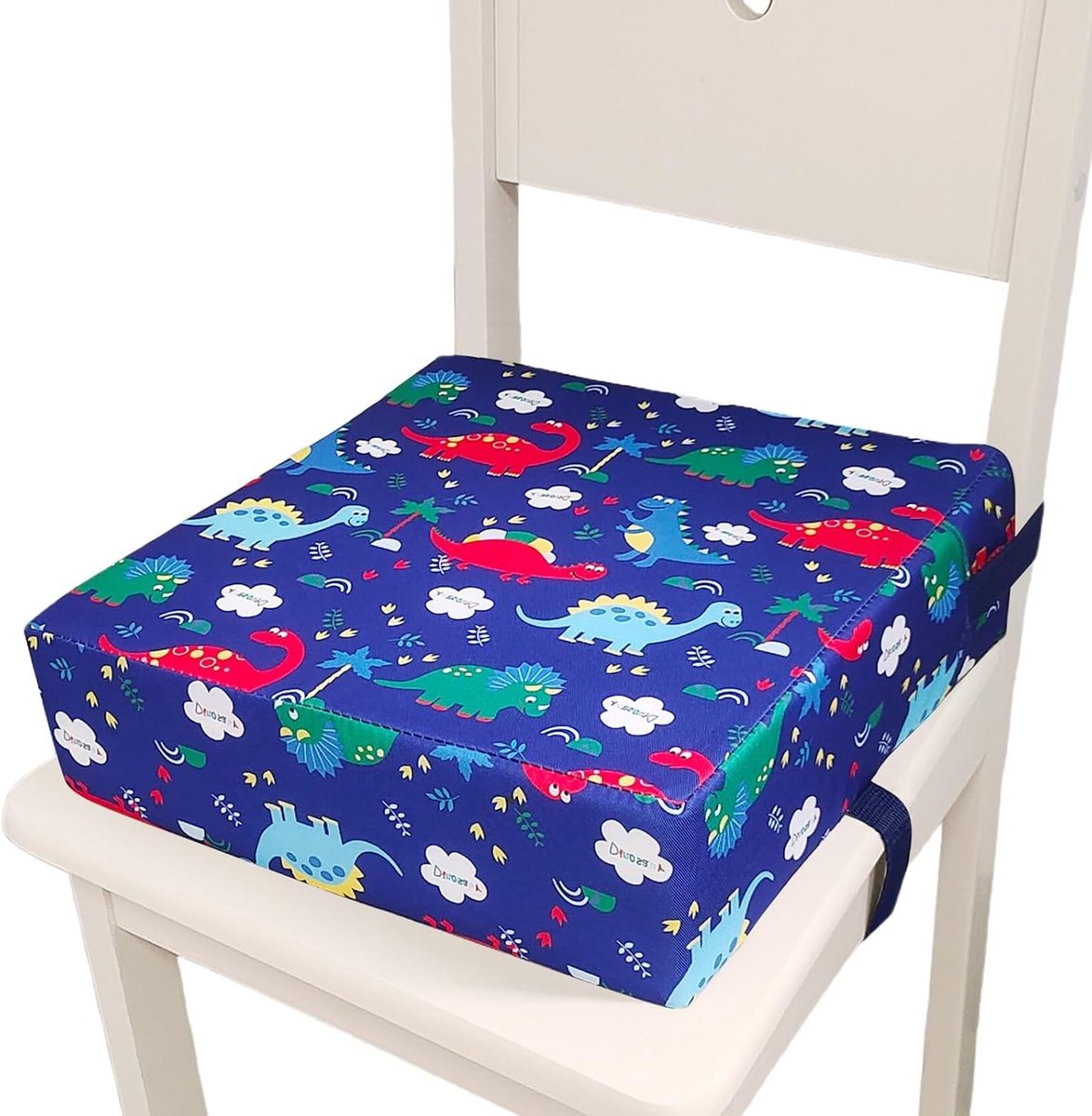 Verstelbare en Wasbare Kinder Boosterstoel, 33 x 33 x 8 cm, Waterafstotende Zitting, Ideaal voor Eetkamertafels en Reizen