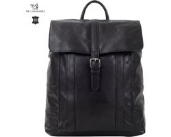 DE LAMASSU® Leren Rugzak Unisex Echt Leer Rugtas Casual Werktas Schooltas Reisrugzak Dagrugzak 18 Liter