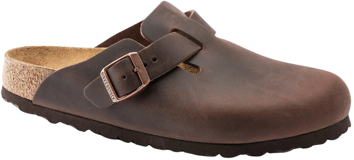 Birkenstock Boston Oiled Soft Footbed Smal Habana Bruin