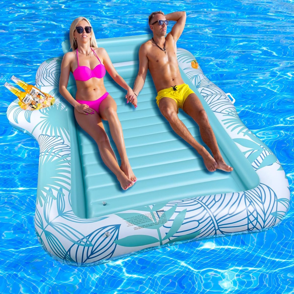 ApexArte® Tanningbed - Tanningluchtbed - Tanning Pool Bed -Blauw met wit