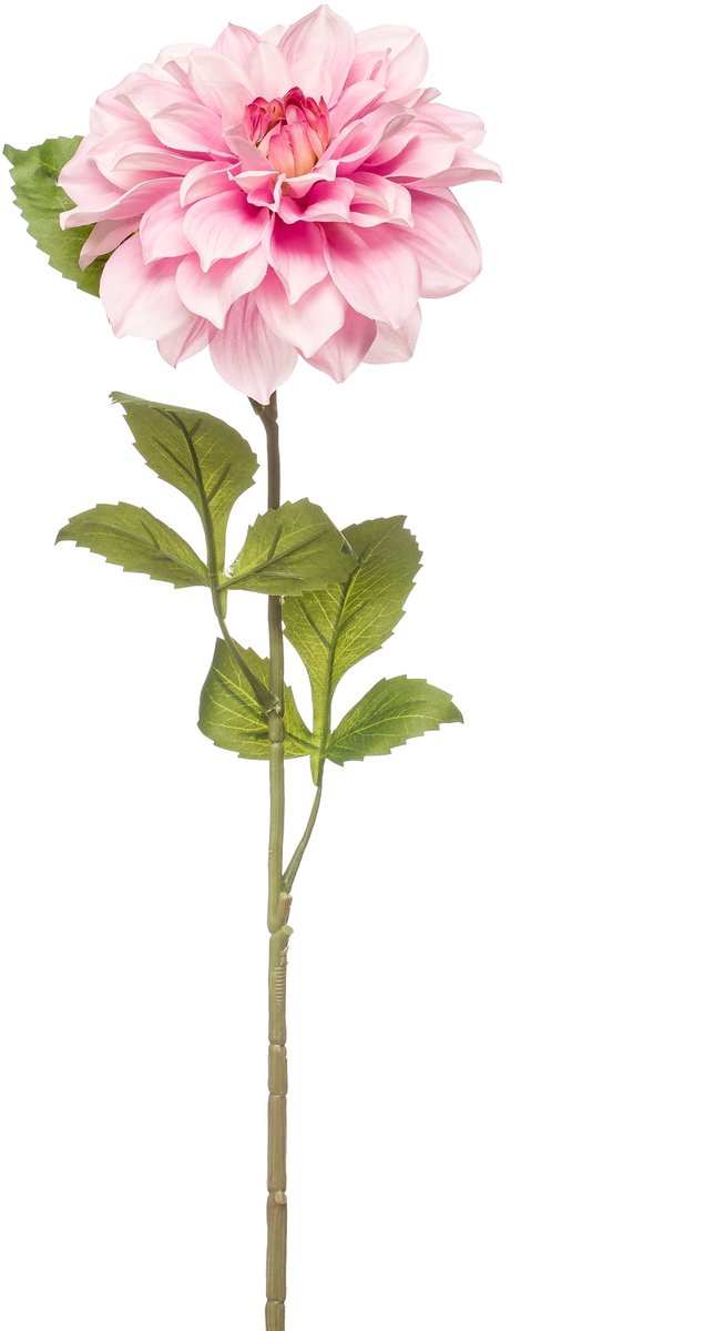 Emerald Kunstbloem Dahlia 72cm lila - Kunstplant voor binnen