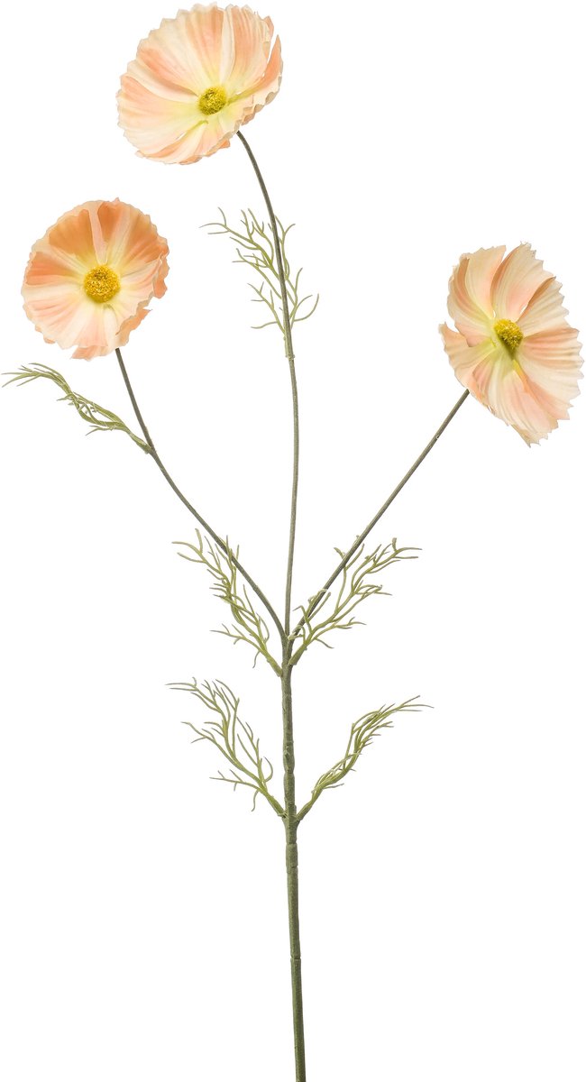 Emerald Kunstbloem Cosmos 80cm licht peach - Kunstplant voor binnen