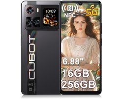 CUBOT X100 Smartphone - 5G - 16GB RAM - 256GB ROM - 5100 mAh - 6.88 inch 120Hz - Android 15 - NFC - OTG - Zwart