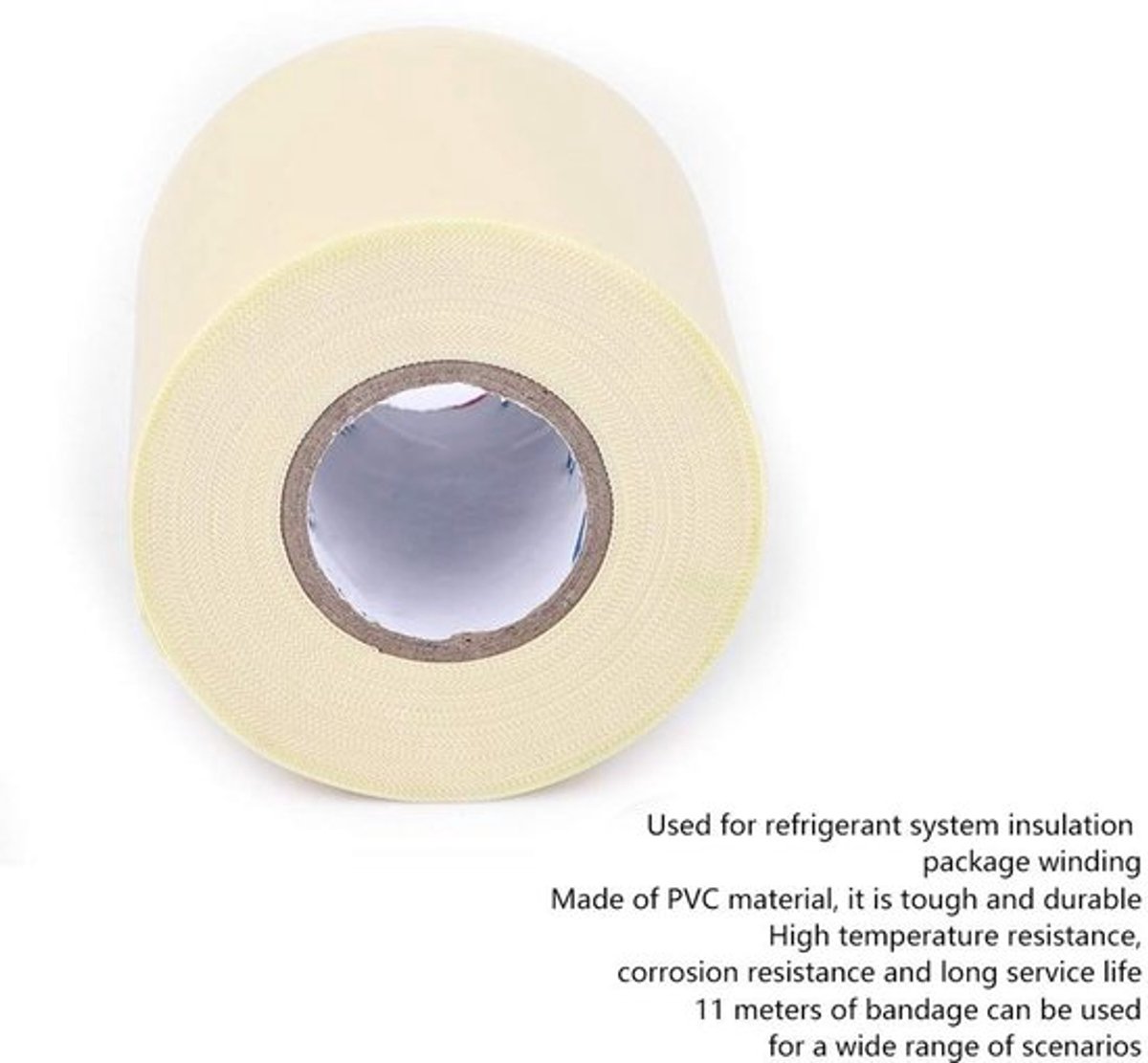 PVC Airconditioningslangverband - Reparatiekit voor Koelvloeistofleidingen - 11 m - Slangtape voor AC-Systemen - Hoge temperatuur bestend...