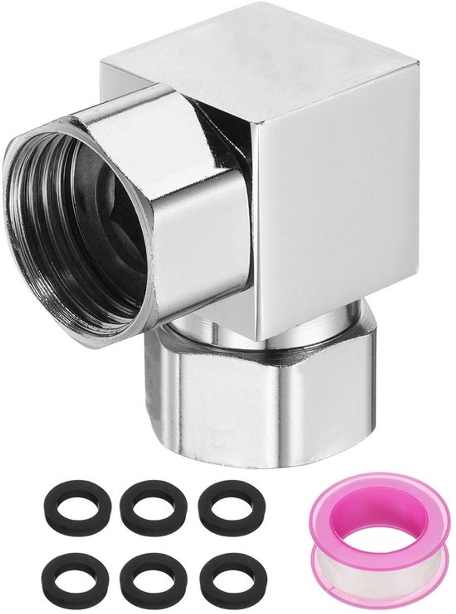 Bidetadapter G1/2 Inch - Douche-inverter - Roestvrij Staal - T-stuk - Slangverbinding - Corrosiebestendig - Eenvoudige installatie - Doucheadapter