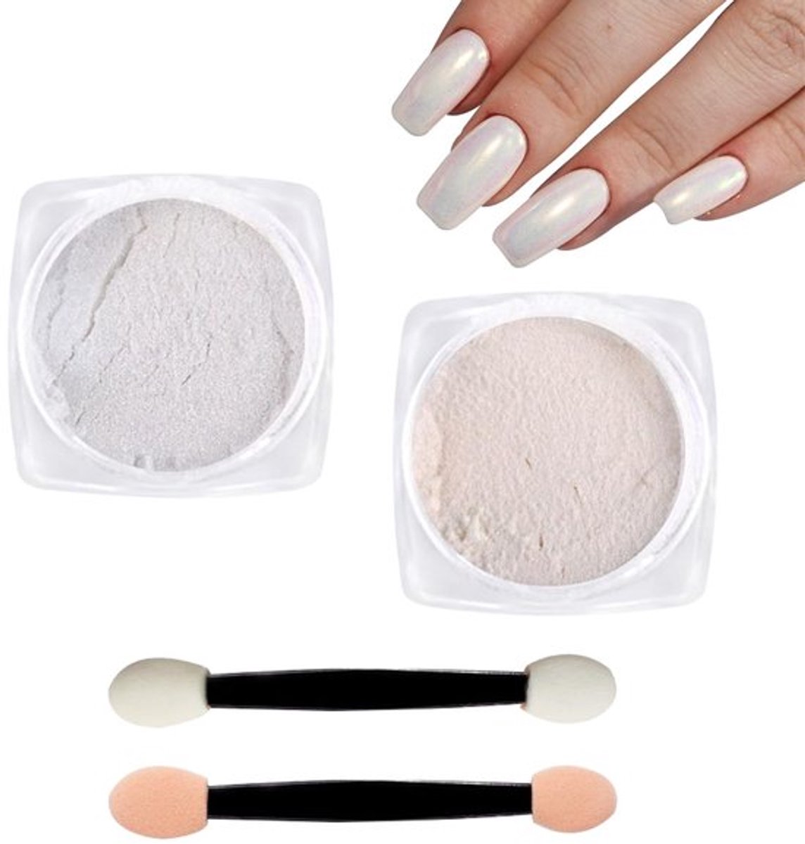 Nagelpoeder Aurora Kleur - Parel-Chroom - Nagel Decoratie - Manicure - Doe-Het-Zelf - 1 g/pc - Nageldecoratie