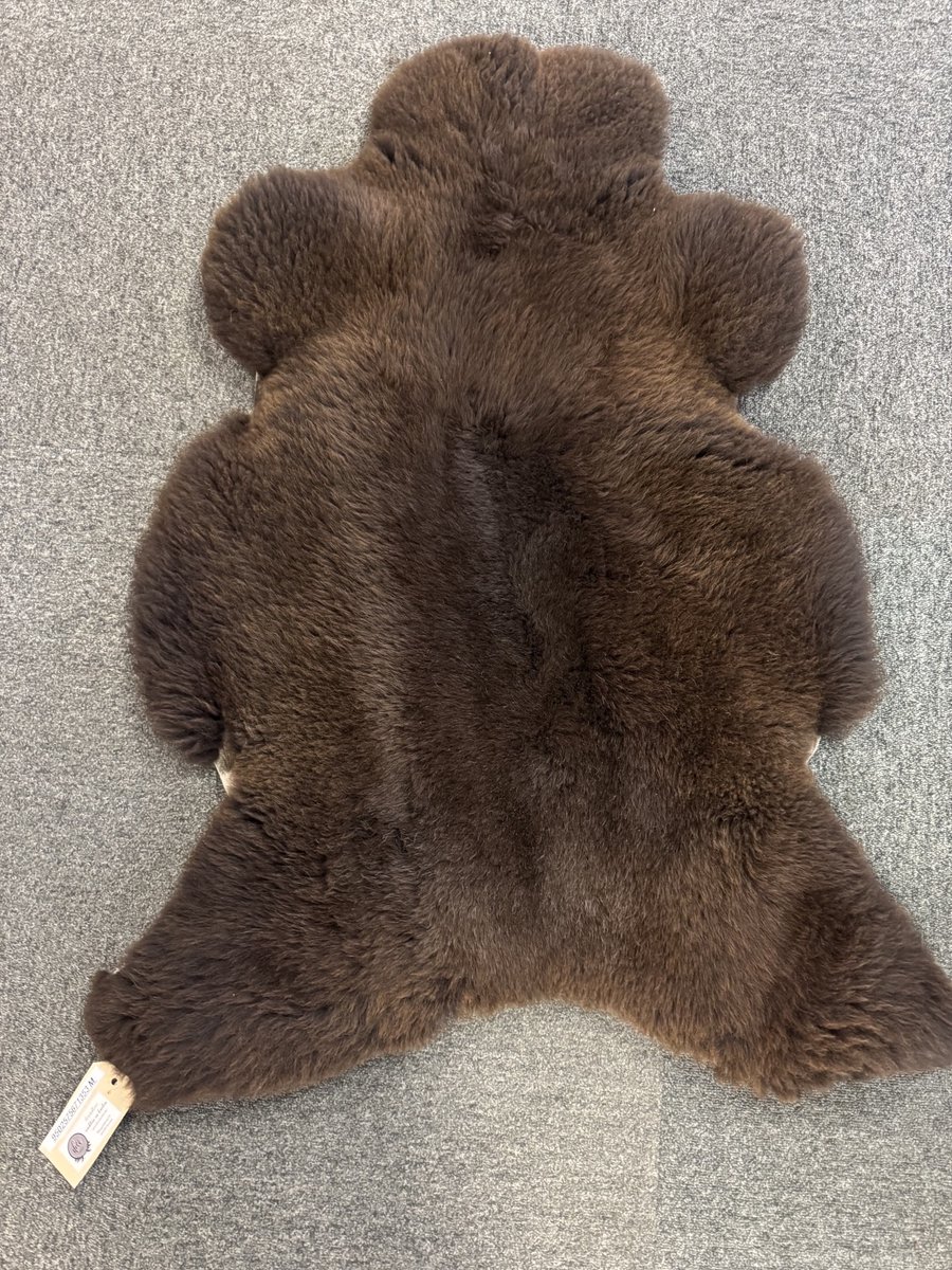 Schapenvacht wollig bruin
