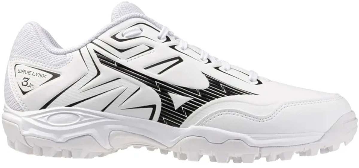 Mizuno Hockeyschoenen model Wave Lynx JR - Wit/Zwart - Maat 32.5