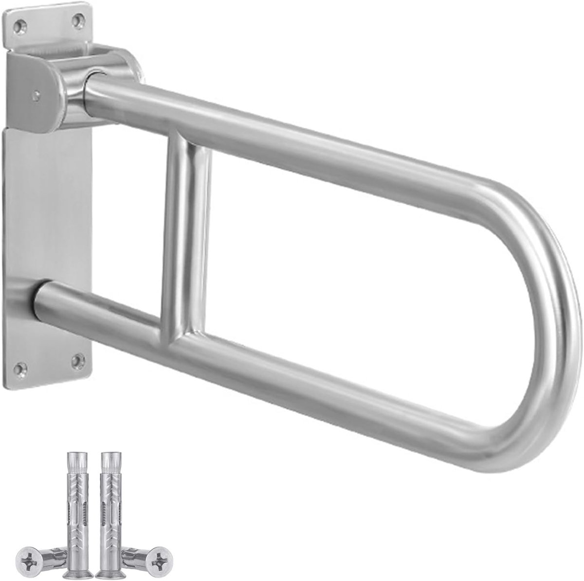 Opvouwbare Wandsteungreep 60cm RVS voor Toilet en Douche