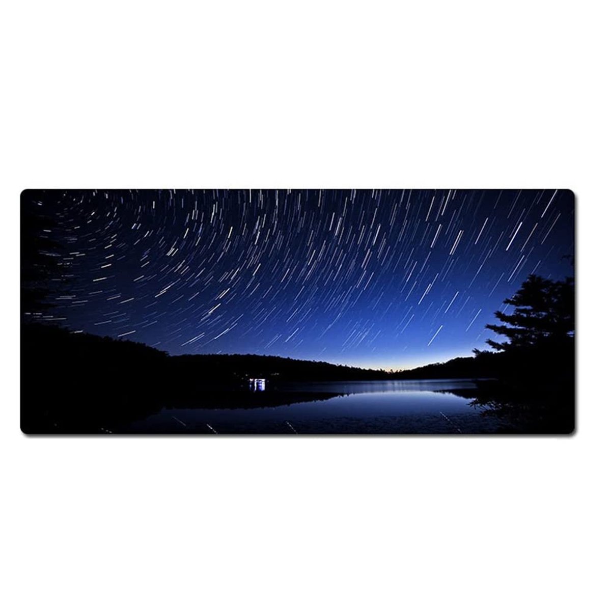 SnelShoppen - Morian Gaming Muismat 400x900x3 mm Dromerige Sterrenhemel Antislip Waterdicht Gestikte Randen voor Gaming, Kantoor en Thuis