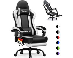 Elekiatech Gamingstoel - 165°Rugleuning - Gamestoel met Voe…
