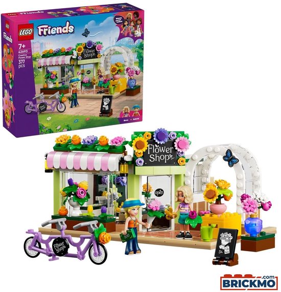 LEGO Friends Creatieve Bloemenwinkel Bouwpakket voor Kinderen met Bloemen en Speelgoedwinkel 42693