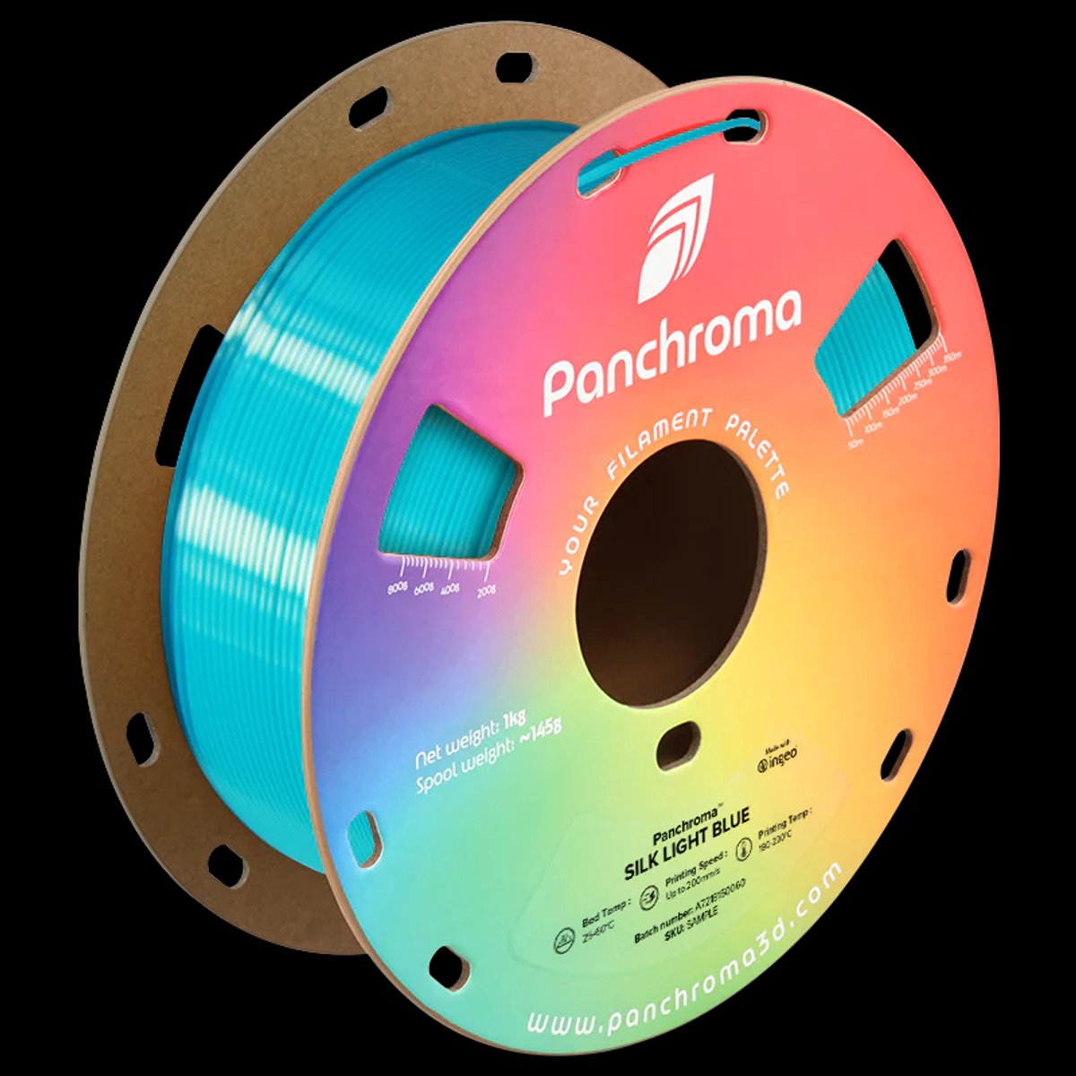 Polymaker Panchroma Silk PLA LICHT BLAUW 3D filament 1,75mm 1kg