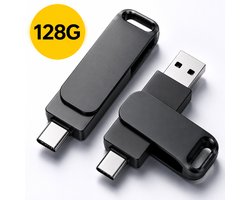 USB Stick 128 GB -Stick-USB C en USB A-USB 3.0 - USB-C Stick-Universeel