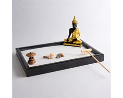 Mini jardin Zen - Jardin Zen japonais - Garden Zen - Bouddha - Brûleur d'encens - Râteau - Sable