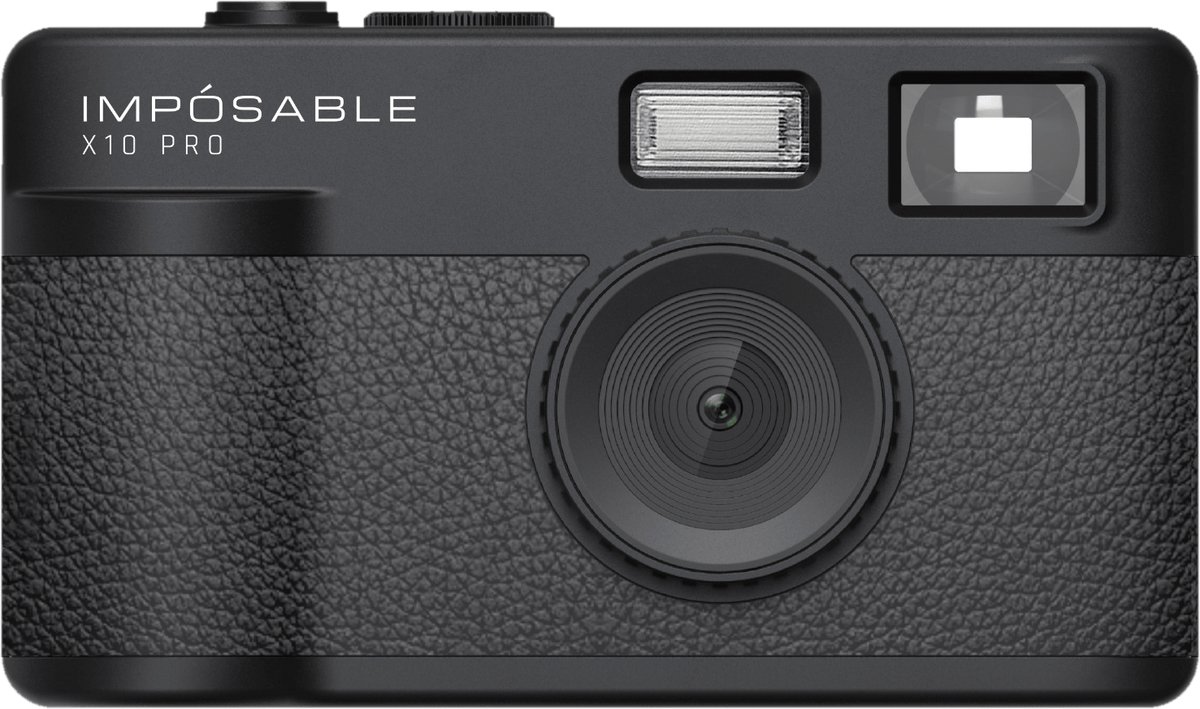 IMPÓSABLE - X10 PRO - Midnight Black - 12MP - Screenless Retro Camera - incl 4GB Memory Card