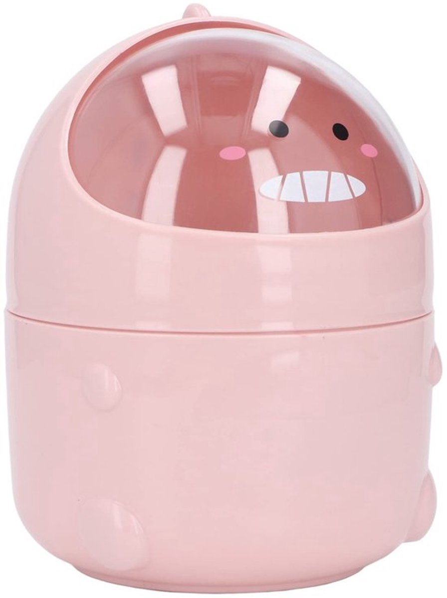 Tafelmand met grote opening - Dinosaurus ontwerp - Antislip bodem - Duurzaam kunststof - Ideaal cadeau - Mini-prullenbak