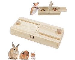 Hamsterspeelgoed, Caviaspeelgoed, Accessoires voor Hamsters, Houtproduct voor Het Zoeken Naar Voer, Van Hout Accessoires voor Lekkernijen, Chinchilla's, Hamsters, Cavia's, Gerbilletjes