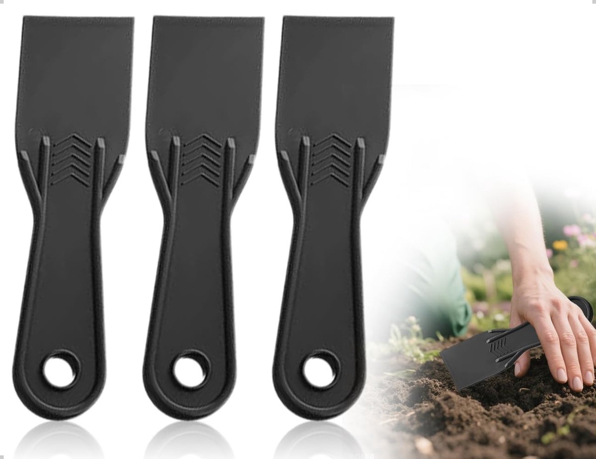 SnelShoppen - 3 Stuks Plastic Spatulas - Herbruikbare Verf Schraper, Flexibele Behang Spatula, Ergonomische Stopknife voor Gladstrijken van Lijm en St