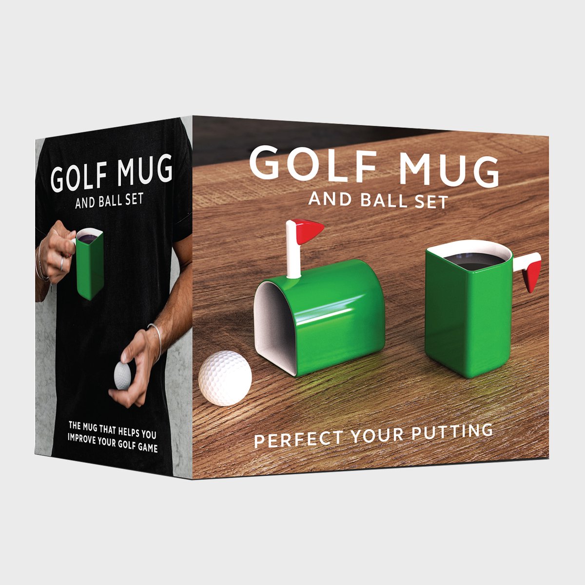 pikkii Golf Mug & Ball Set – Luxe Golf Cadeauset met Mok en Golfbal | Origineel Cadeau voor Golfliefhebbers