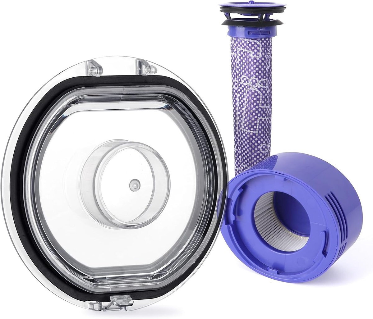 Vervangende Stofcontainer Hoes voor Dyson Stofzuiger met HEPA Filter en Pre-Filter - Hoogwaardige Accessoires voor Efficiënte Stofverwijdering