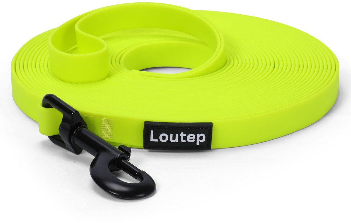 SnelShoppen - Waterdichte lange biothane hondenriem 3, 5, 10, 15, 20 meter - rubberen hondenlijn voor puppy’s, kleine, middelgrote en grote honden - i