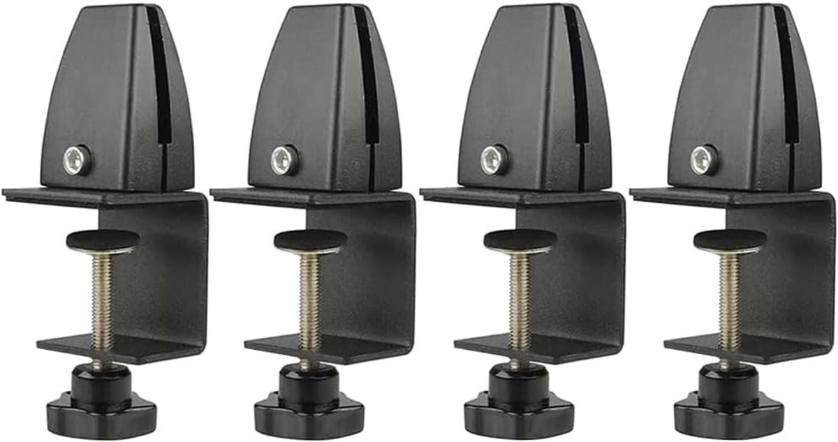 Verstelbare Divider Clips voor Bureau, Desk Partition voor Kantoor, Bibliotheek en Klaslokaal - 4 Stuks