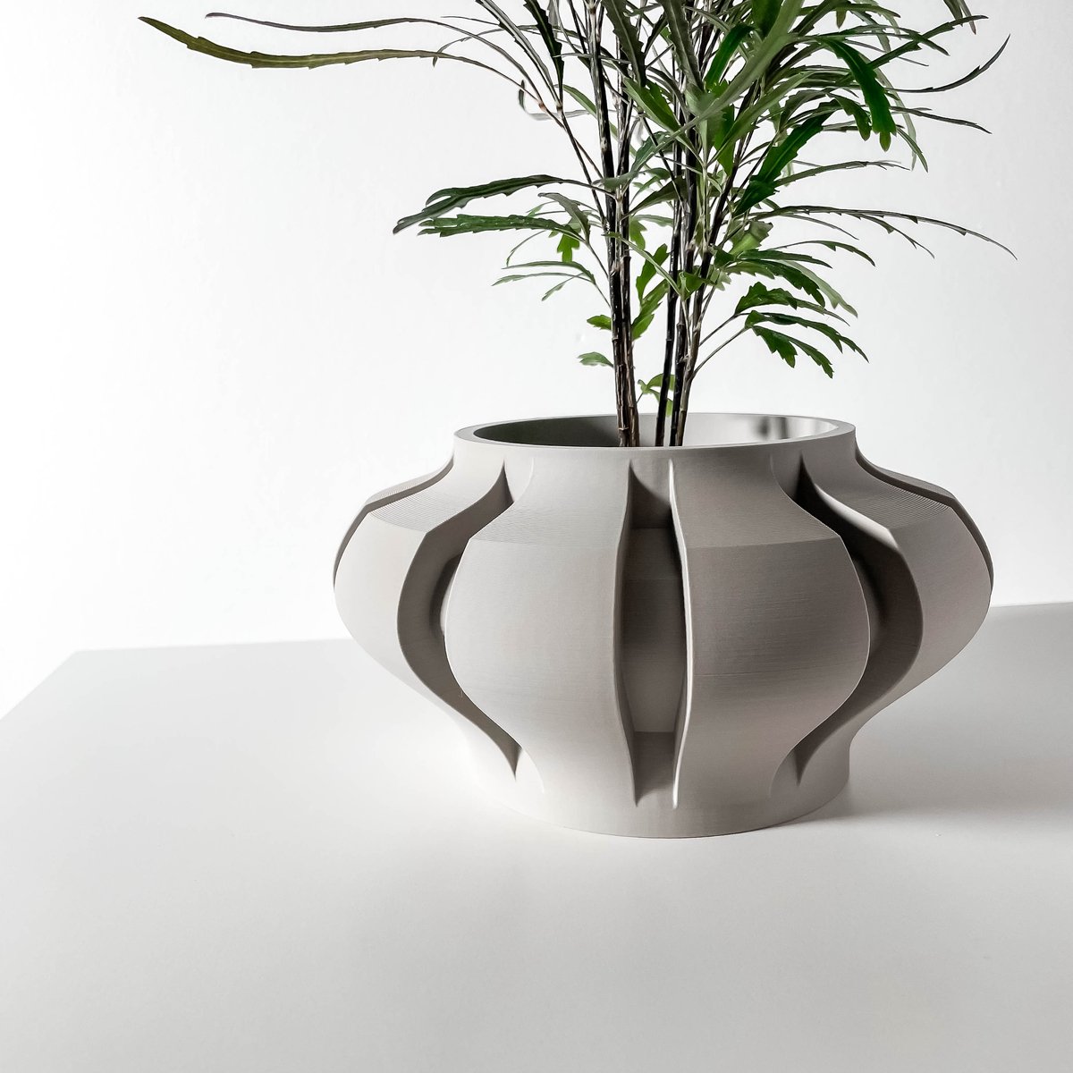 Skushy Ariko Bloempot - Moderne Designpot voor Kamerplanten - Sculpturale Plantenpot voor Woonkamer en Kantoor - Premium Woondecoratie