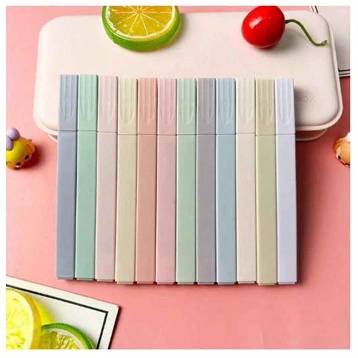 12 pennen in de vorm van macarons, perfect Geschikt voor tieners, leraren, als cadeau Geschikt voor de start van het schooljaar of met Pasen.