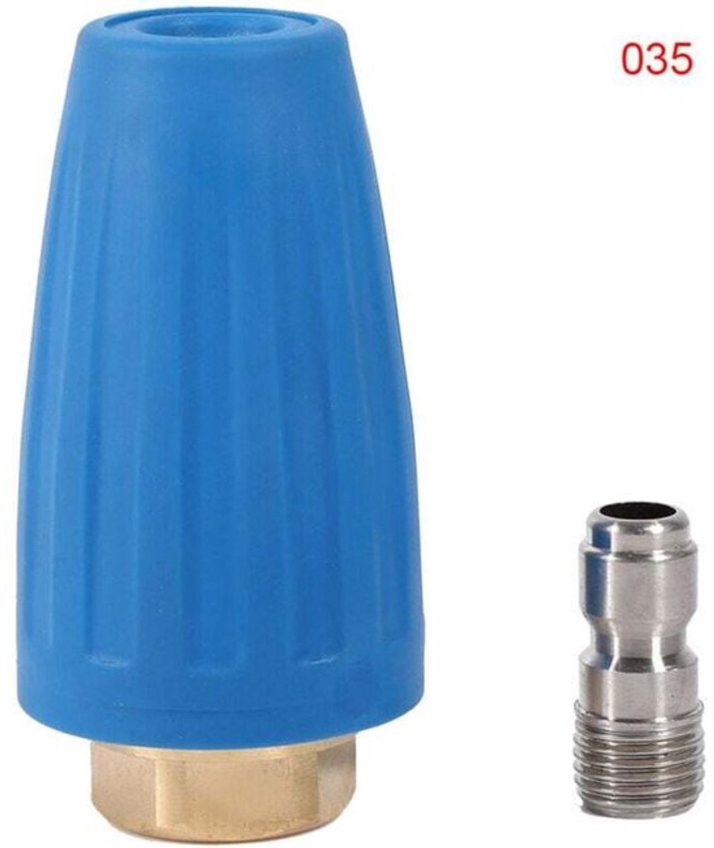 Turbine-sproeiers geschikt voor hogedrukreinigers, met snelkoppeling 1/4"-interface, 3000 PSI, 3,5"