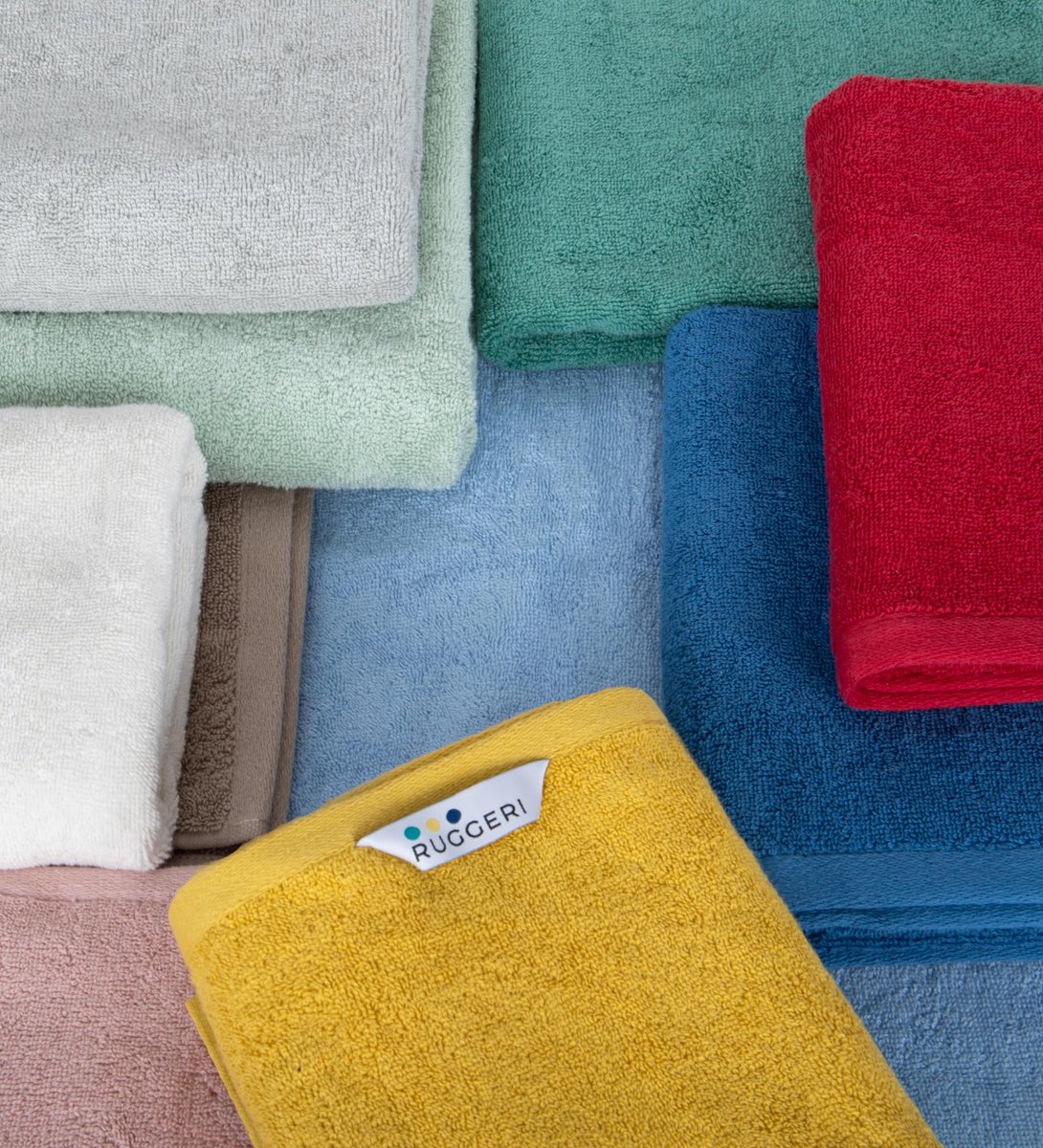 SnelShoppen - Set van 2 Extra Zachte Douche- en Badhanddoeken 70 x 140 cm - 100% Katoen - Gele Handdoeken voor Thuis, Sport en Wellness - Let's Color!