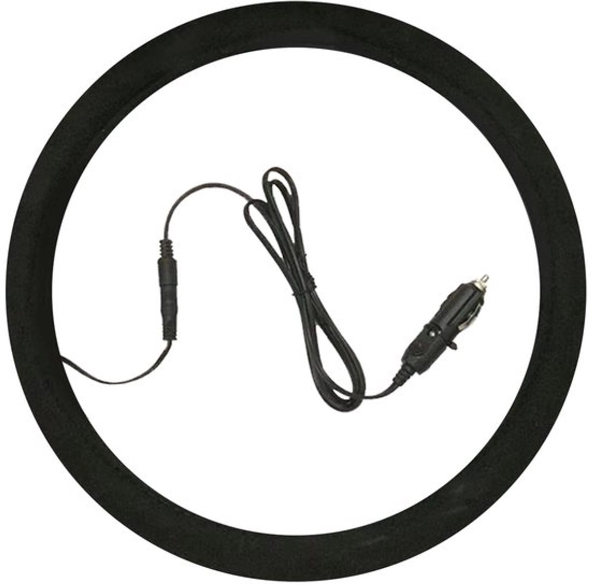 Verwarmde Stuurhoes Snel Opwarmen Tot 100-120℉ - Universele Maat - Suède Stof - Diameter 380 mm - Lichtgewicht - Comfortabele Verwarming - Stuurwielhoes