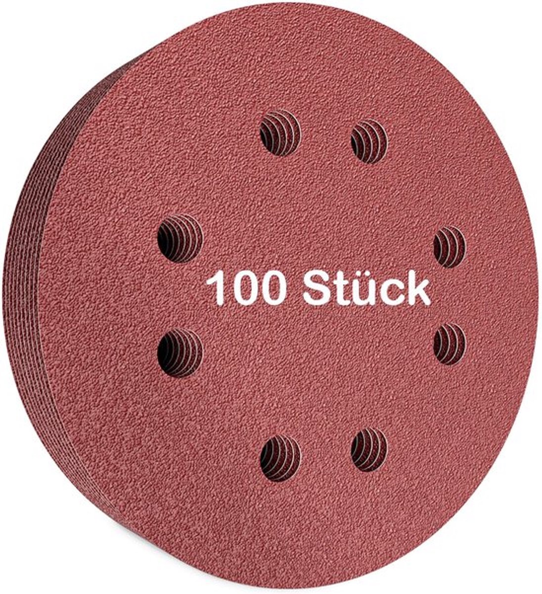 Schuurpapier Set 60 Stuks - Schuurpapier 125mm - Klittenband - Korrelgrootte P40/P60/P80/P120/P180/P240 - Edelkorund - Universeel Inzetbaar - Slijpschijven