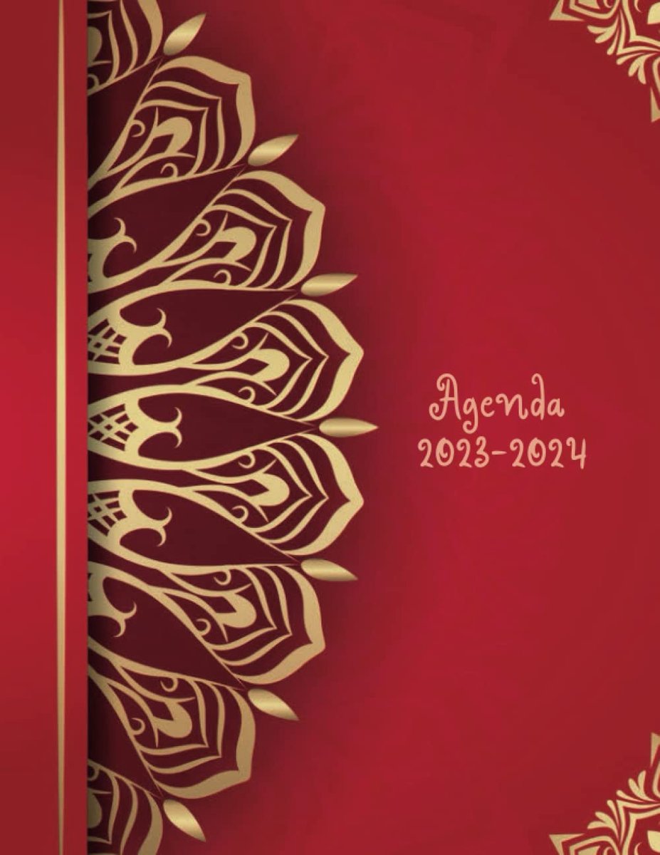 SnelShoppen - Agenda 2023 2024 | 2 Pagina's per Week | Maand- en Weekoverzicht | Groot Formaat Planificateur | Mandala Design voor Organisatie en Plan