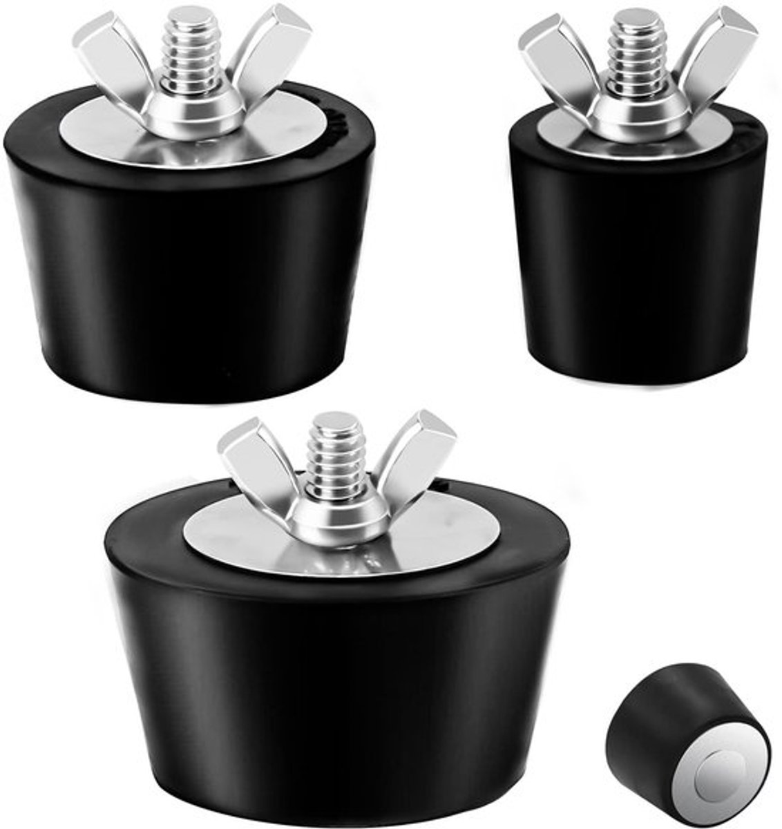 Zwembad Skimmer - Verwijderbare Pluggen - Rubber/roestvrij staal - 3 Maten - Duurzaam - Bescherming tegen Bevriezing - Zwembadplug
