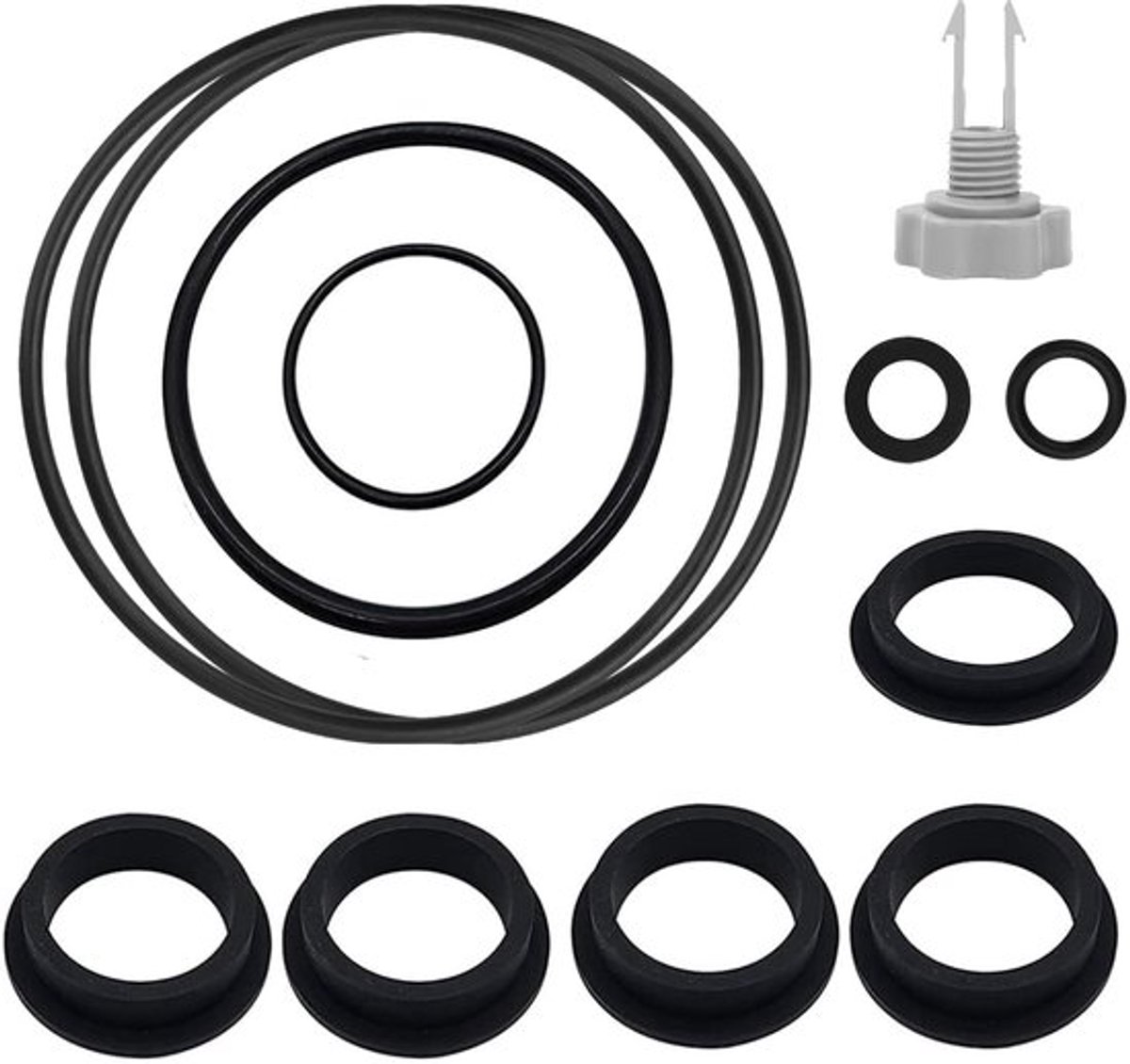 Afdichtingen 12 Stuks - Reserveafdichtingen - Reparatieset - Zwembadaccessoires - Pomponderdelen - Hoogwaardig Rubber - Zwembadonderdelen