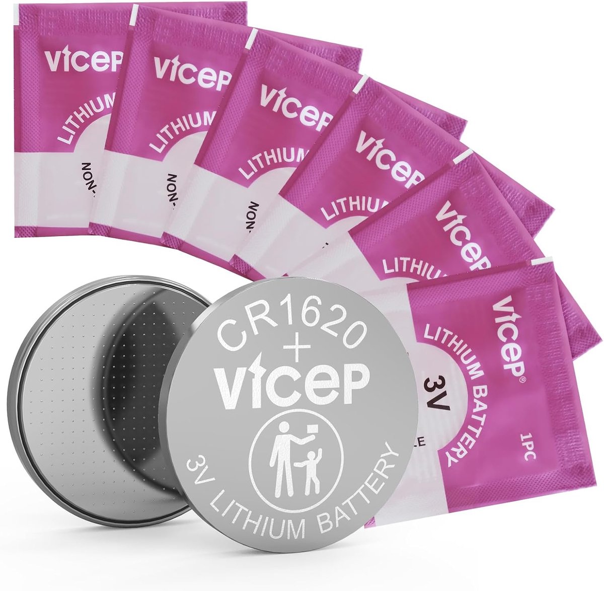 CR1620 lithium batterij 6-pack - 3V knoopcel - Individueel verpakt - Betrouwbare energie voor diverse apparaten - SnelShoppen