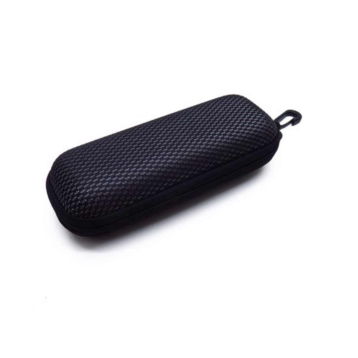 Unisex brillenetuis met halfharde schaal (3-pack), beschermhoesjes voor brillen in blauw, zwart en wit.