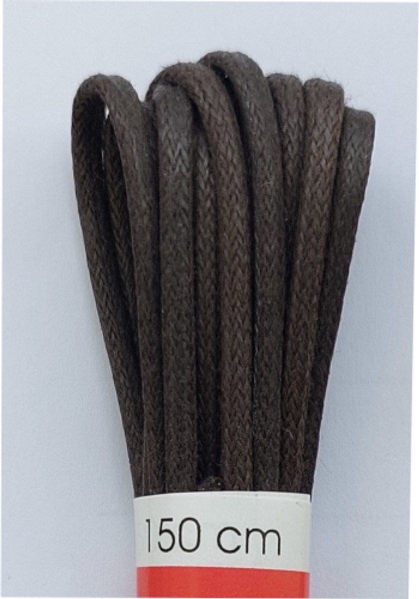 Ronilux Veter - Donker Bruin - Dun Rond - Wax - Lengte 150 cm - Dikte 2,5 mm - Schoenveter