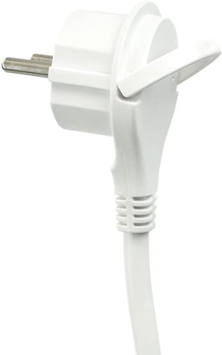 SnelShoppen - Power Strip 4-Way met Schakelaar, Stekkerdoos met Kindveiligheid, 1.4 m Kabel, Compact Ontwerp, Wit, Ideaal voor Thuis en Kantoor