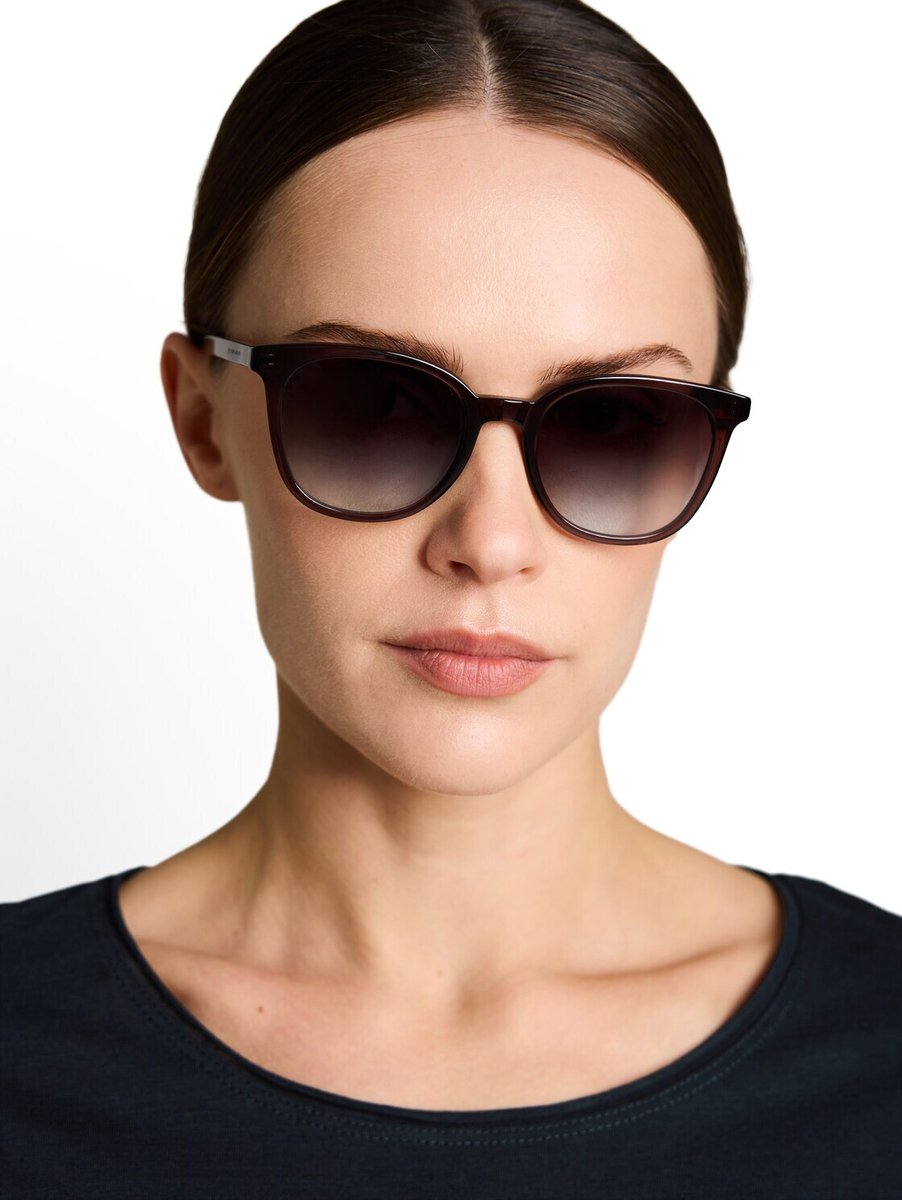 Tom Tailor - Vrouwelijke zonnebril van Acetate Renew UV400 - Maat ONESIZE - red / rose / violet