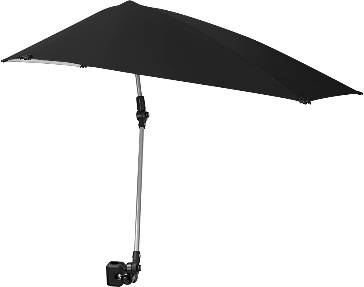 SnelShoppen - Versa-Brella Verstelbare Paraplu met 360 Graden Draaibare Arm, UPF 50+ Voering, Lichtgewicht en Compact 107 cm - Ideaal voor Strand, Cam