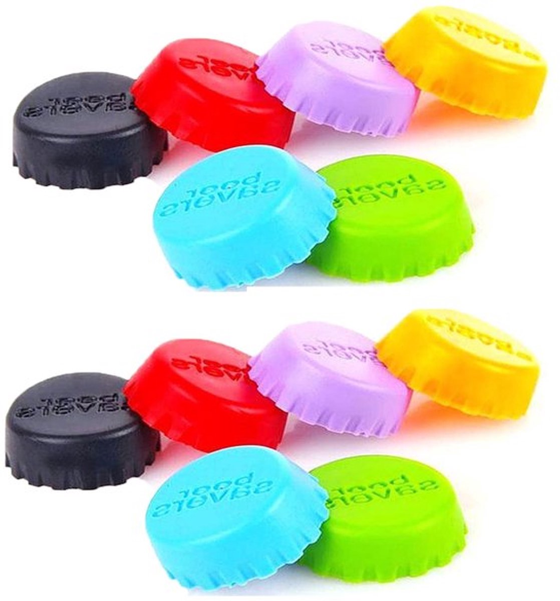 Flessendoppen 12 Stuks - Herbruikbare Siliconen - Gekleurde Deksel - Voedselveilig - Luchtdichte Afdichting - Lichtgewicht 3.2 x 1 cm - Flesdoppen