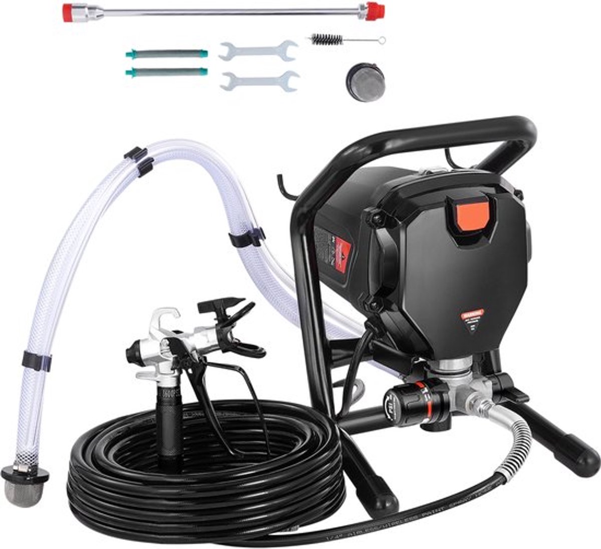 Brandistry - Verfspuit - Electrische Verfspuit - Airless Verfspuit - Spuitmachine - 750 Watt - Verstelbare Druk - 3000 PSI