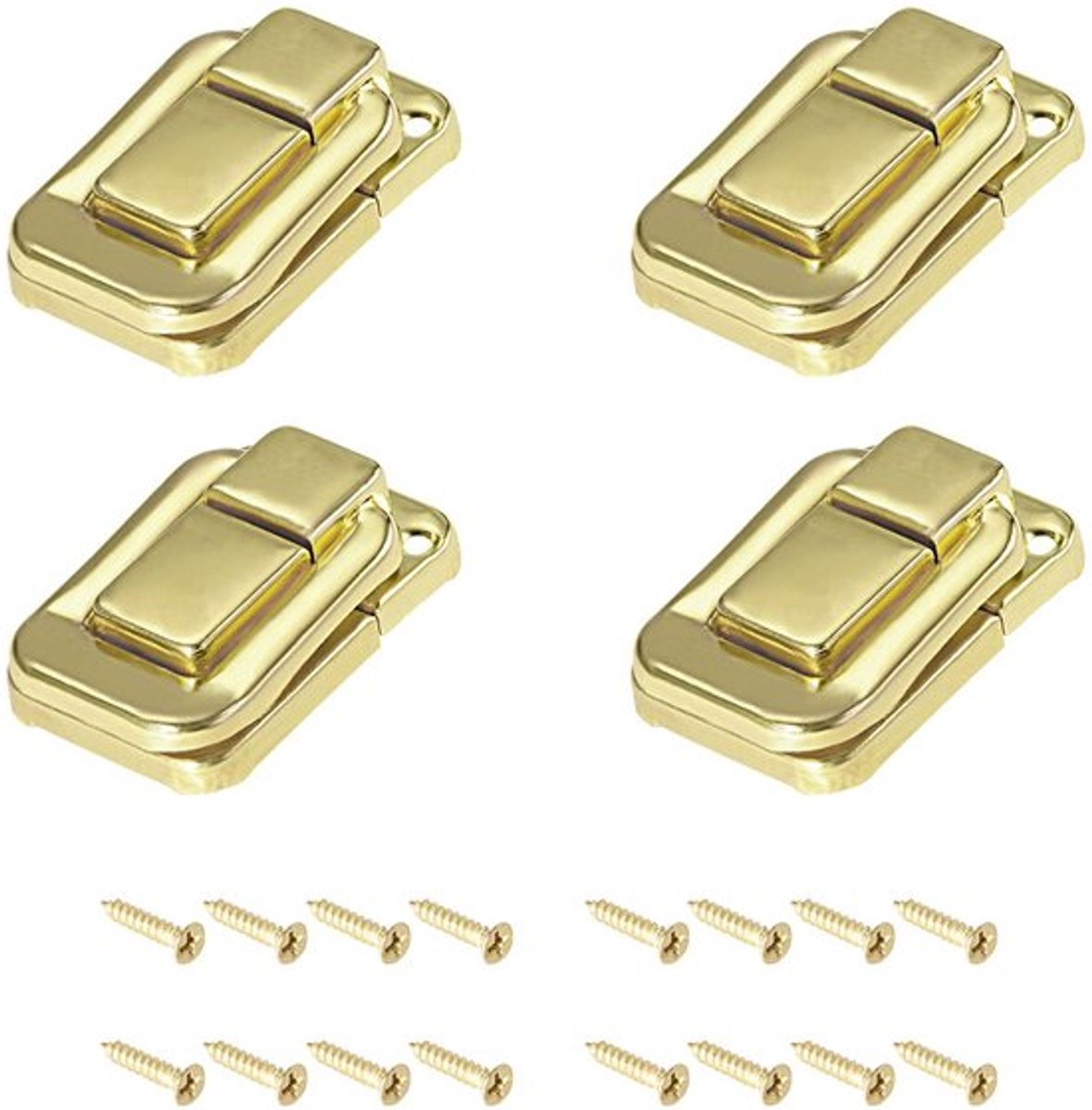 Kantelhendel Sluiting 38mm voor Kasten en Dozen - Set van 4 Stuks